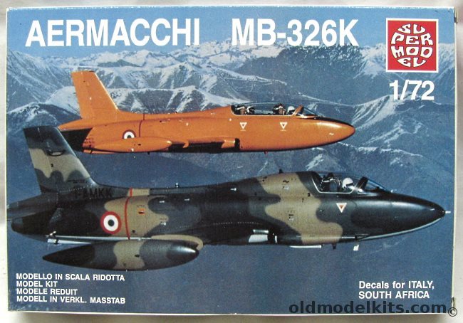 Supermodel 1/72 TWO Aermacchi MB-326K - Italy / South Africa, 10-012 plastic model kit